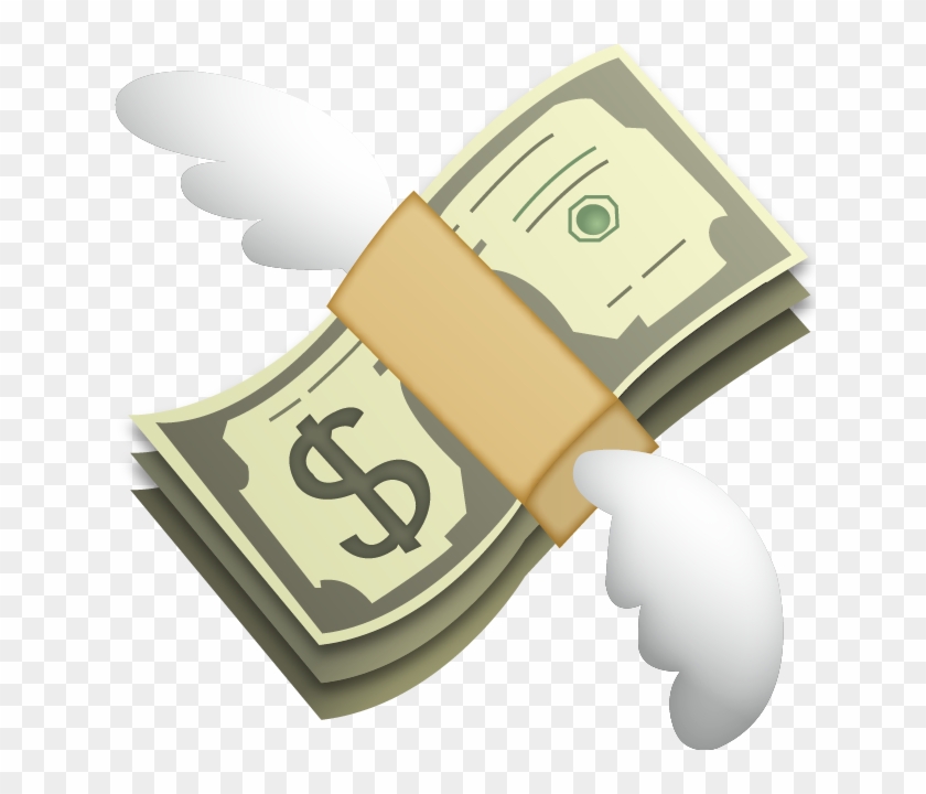 Money With Wings Emoji Full Size PNG Clipart Images Download